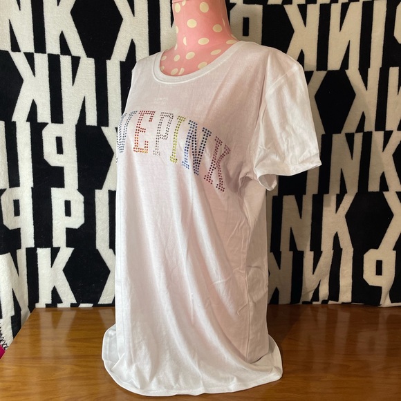 Victoria’s Secret PINK Bling T- Shirt VS PINK NEW NWT SHIRT - Picture 2 of 6